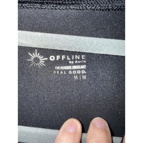 OFFLINE By Aerie Women’s The Hugger Full Zip Fitted Jacket Stretch Black Size M - Picture 4 of 9